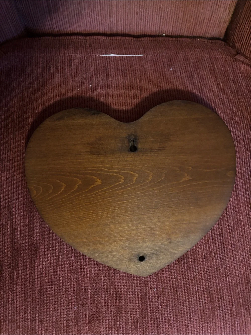 Home Interiors Heart Plaque with Blue and Brown Accents